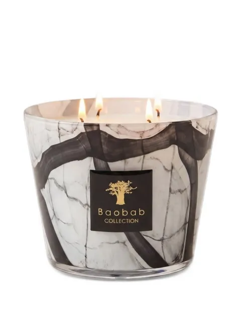 Baobab Collection marble-effect glass candle