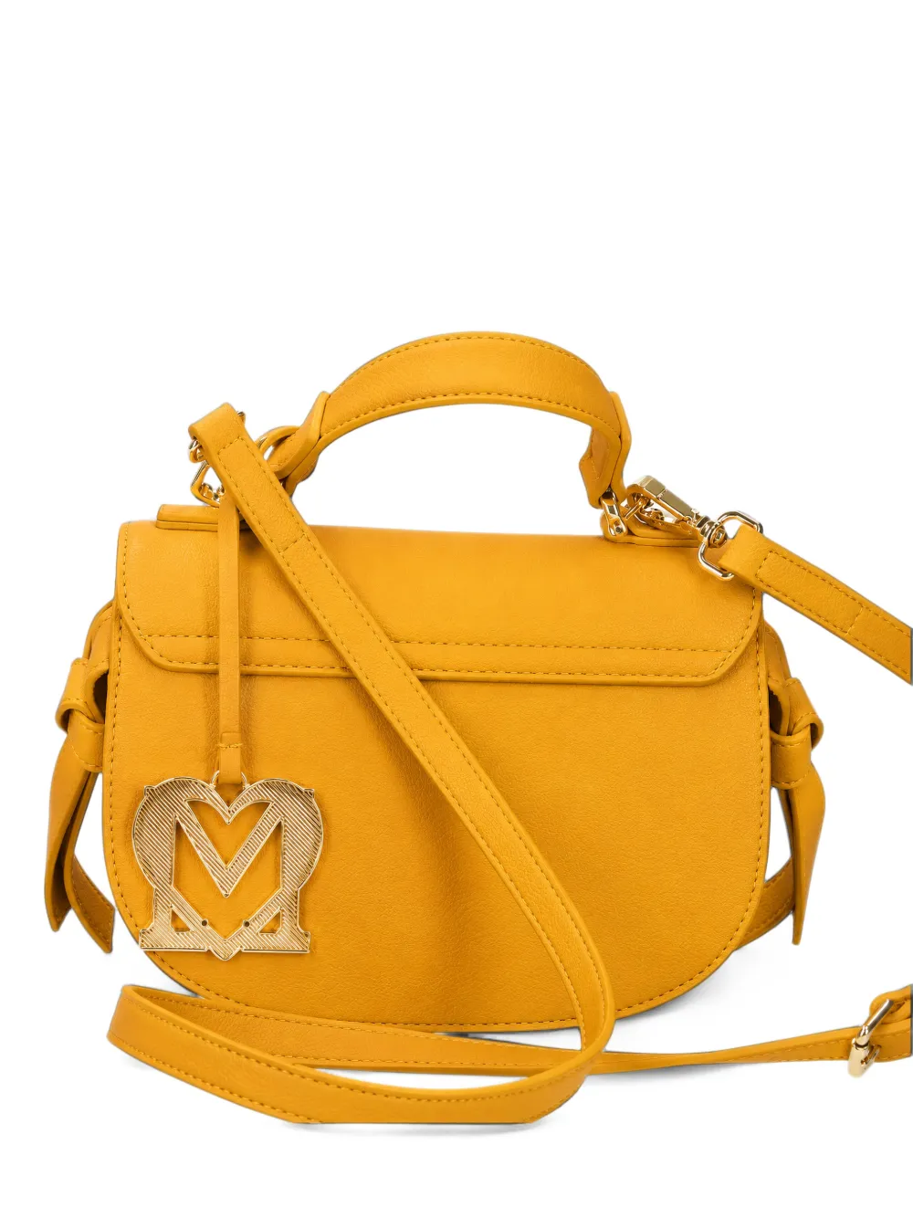 Love Moschino logo-plaque knot-detail tote bag - Giallo