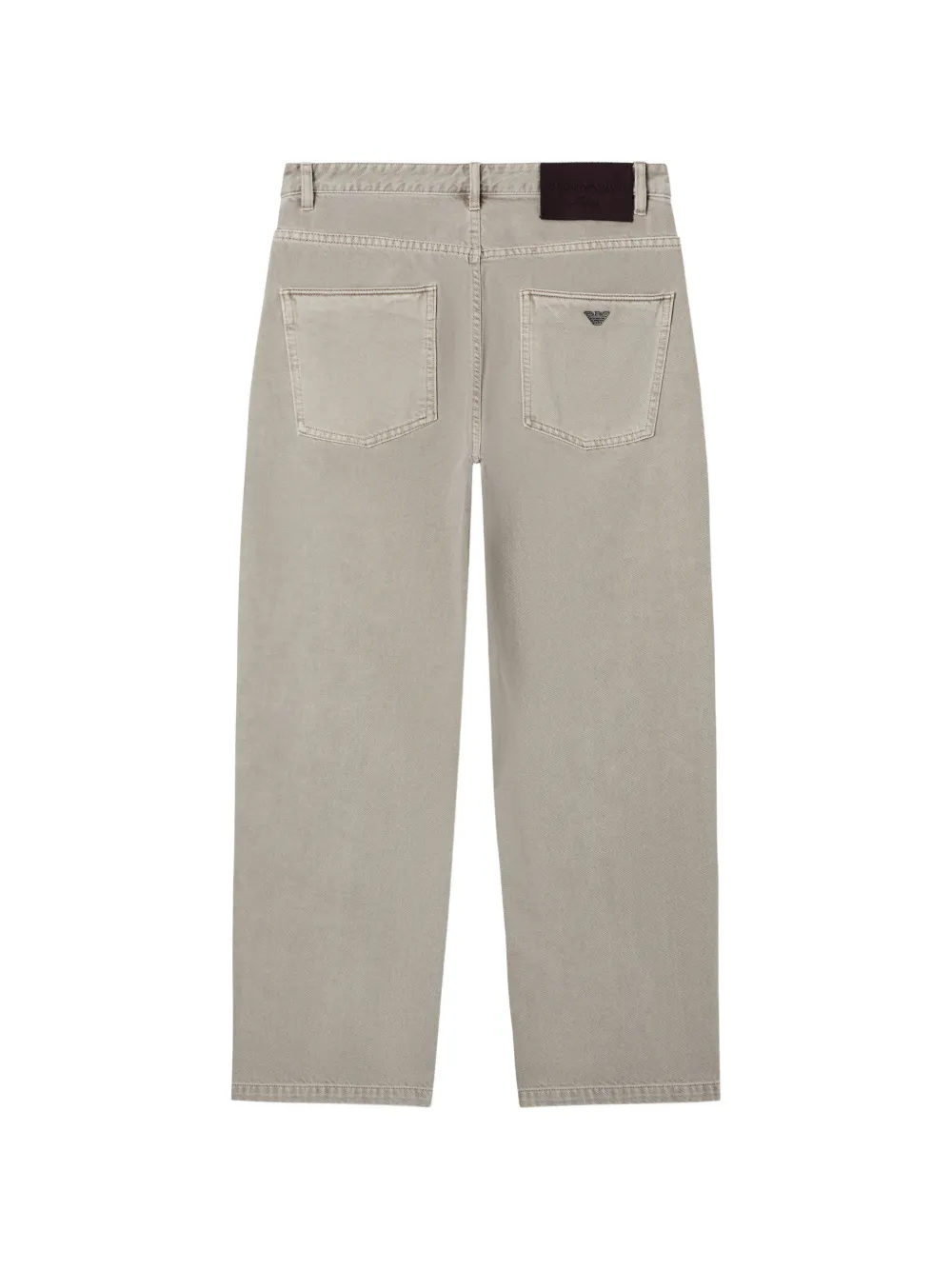 Emporio Armani denim capsule collection J80 buggy twist-fit jeans in twill Beige