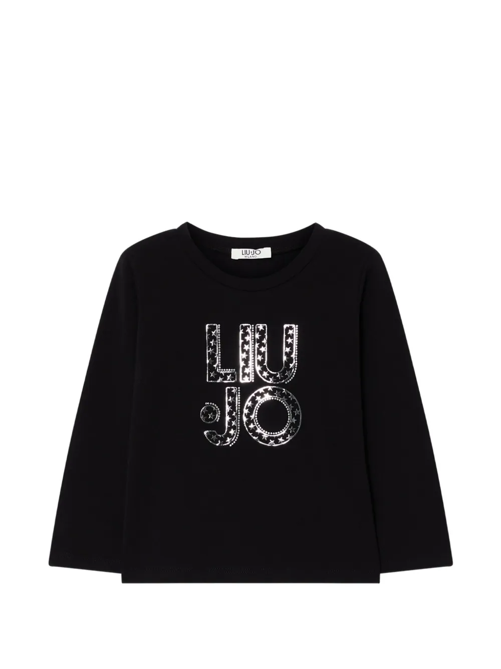 Liu Jo Kids logo-print long-sleeve T-shirt Zwart