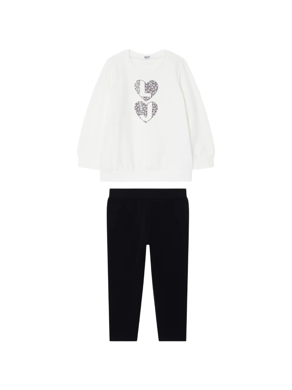 Liu Jo Kids heart-print tracksuit - Bianco