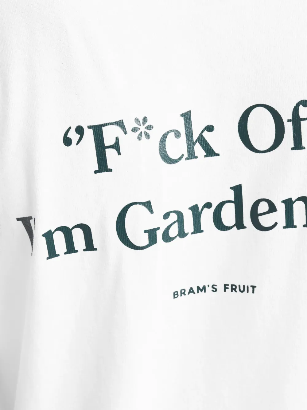 Bram s Fruit slogan-print logo-patch t-shirt Wit