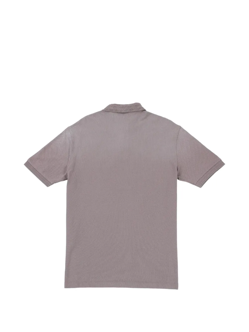 Armani Exchange logo-embroidered piqué polo shirt Grijs