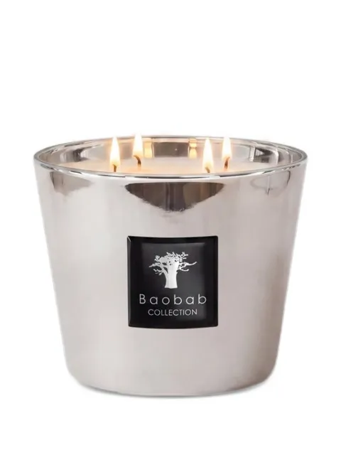 Baobab Collection Platinum Classique metallic-finish candle
