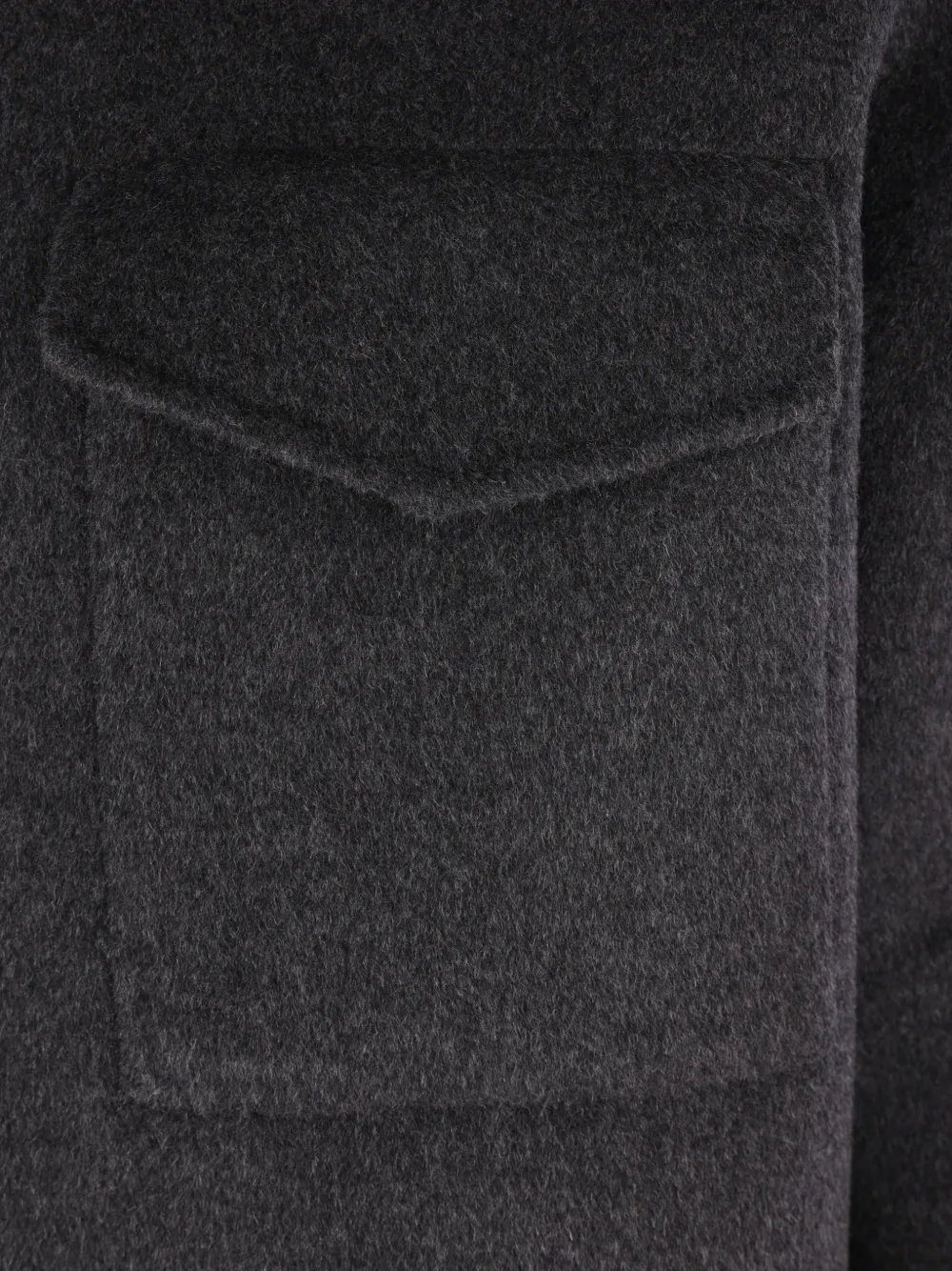 ASPESI double wool zip-up coat Grijs