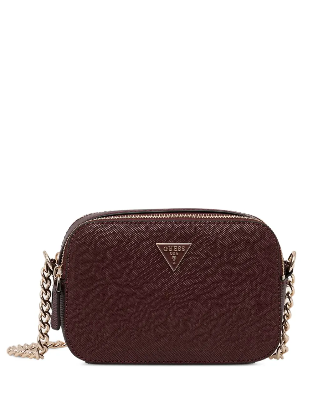 GUESS USA Noelle saffiano mini crossbody bag - Rosso