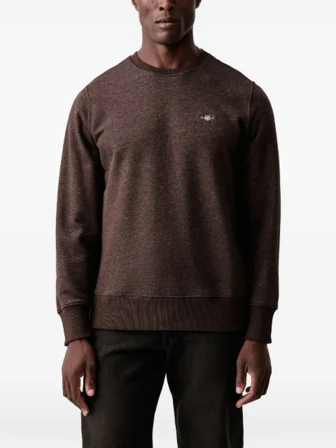 Gant logo-embroidered crew-neck sweater