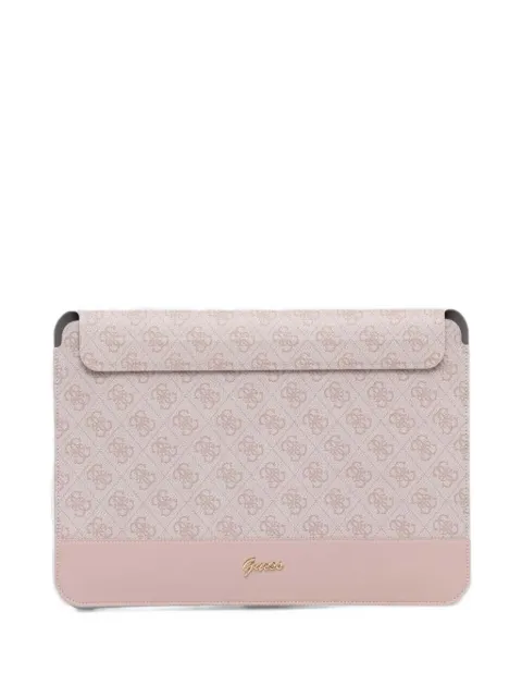 GUESS USA monogram-print laptop sleeve