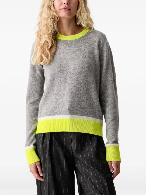 FROM FUTURE colour-block crew-neck sweater