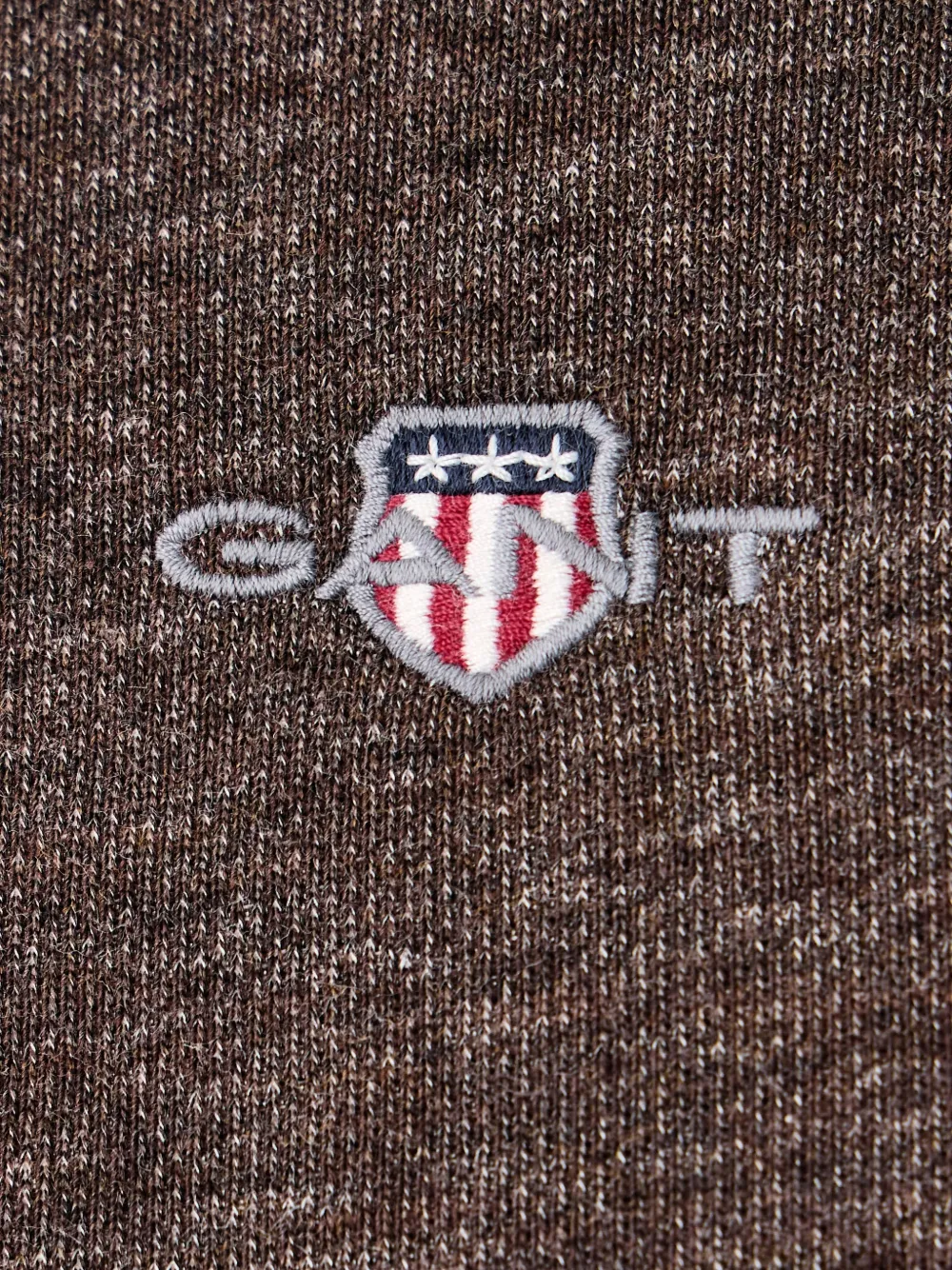 Gant Sweater met geborduurd logo Bruin