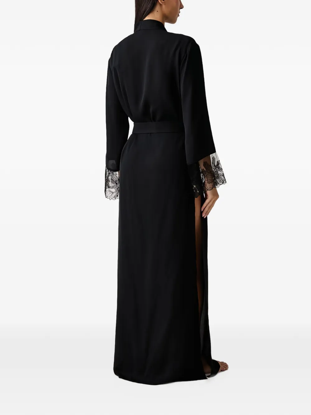 GUESS USA Adele long kimono Zwart