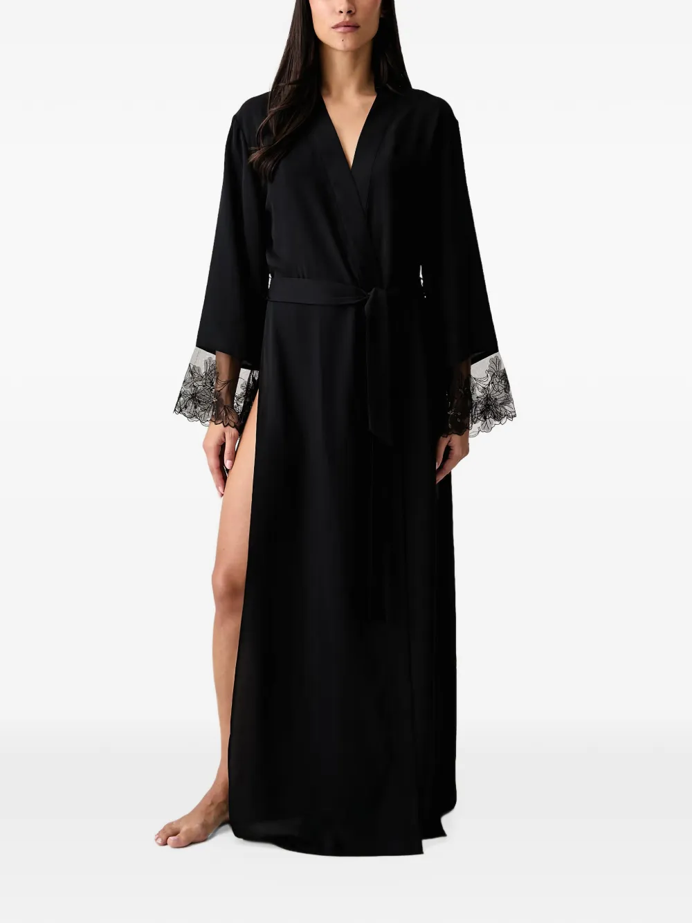 GUESS USA Adele long kimono - Nero