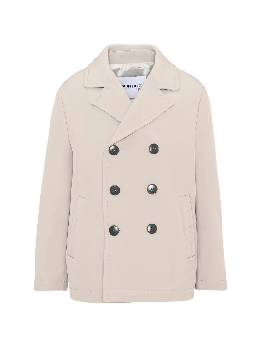 DONDUP KIDS notched-lapels double-breasted coat Beige