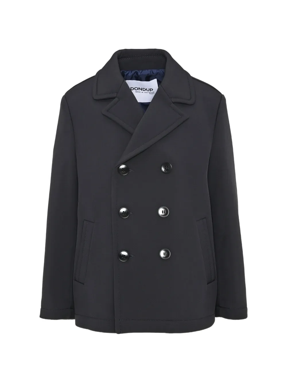 DONDUP KIDS notched-lapels double-breasted coat Blauw