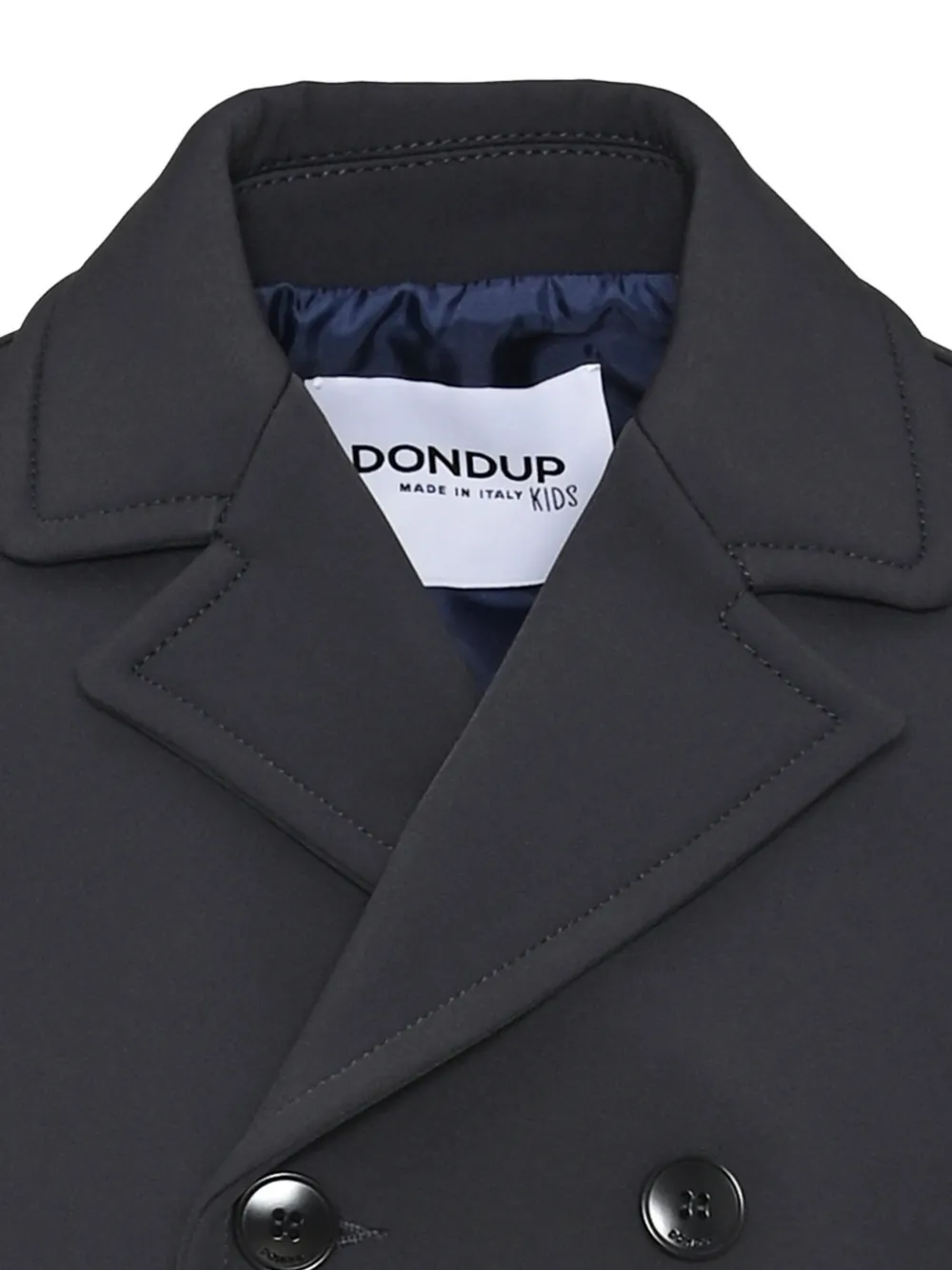 DONDUP KIDS Jas met dubbele rij knopen en gekerfde revers Blauw