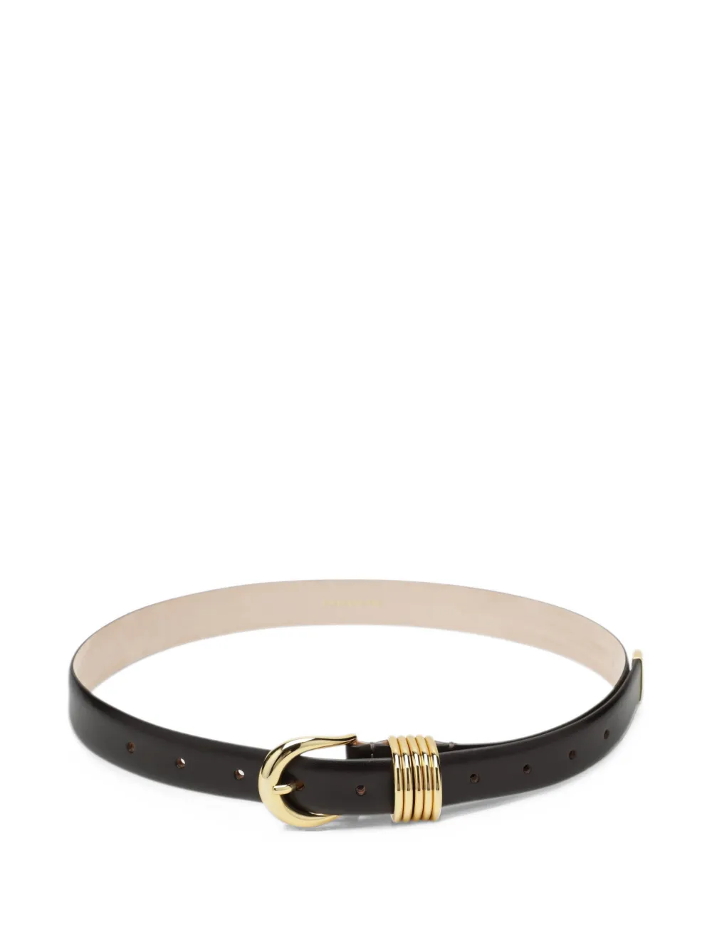 Déhanche Hollyhock leather belt - Marrone