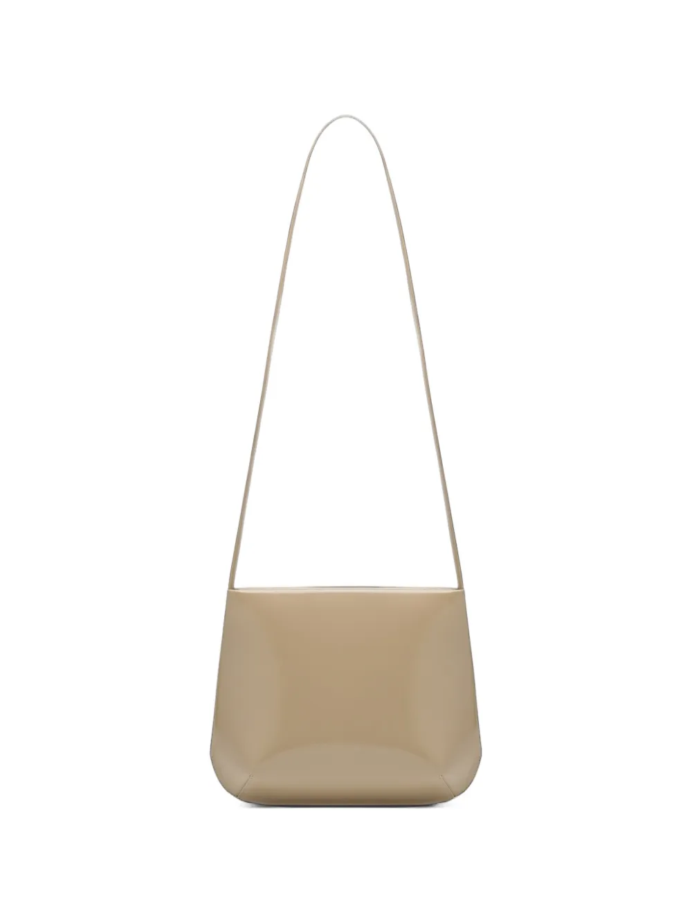 FANE Loge glossy shoulder bag - Toni neutri