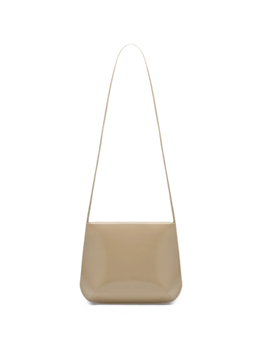 FANE Loge glossy shoulder bag - Toni neutri