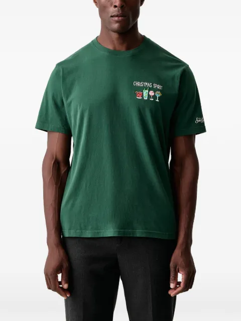 MC2 Saint Barth camiseta Arnott Warm de algodón con bordado Christmas Spirit