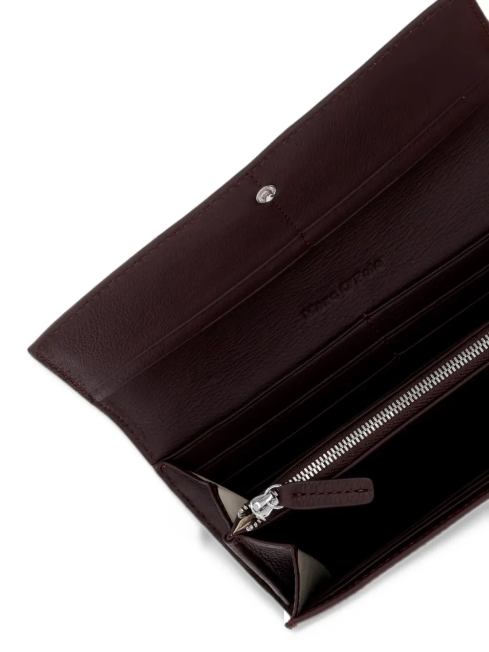 Marc O'Polo logo-debossed leather wallet Rood