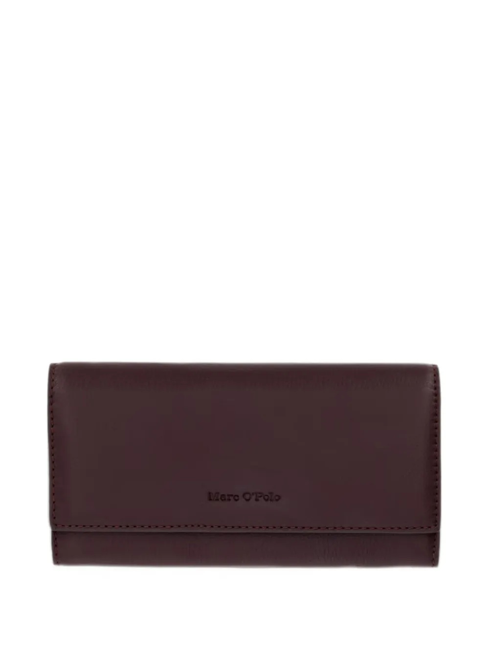 Marc O'Polo logo-debossed leather wallet - Rosso