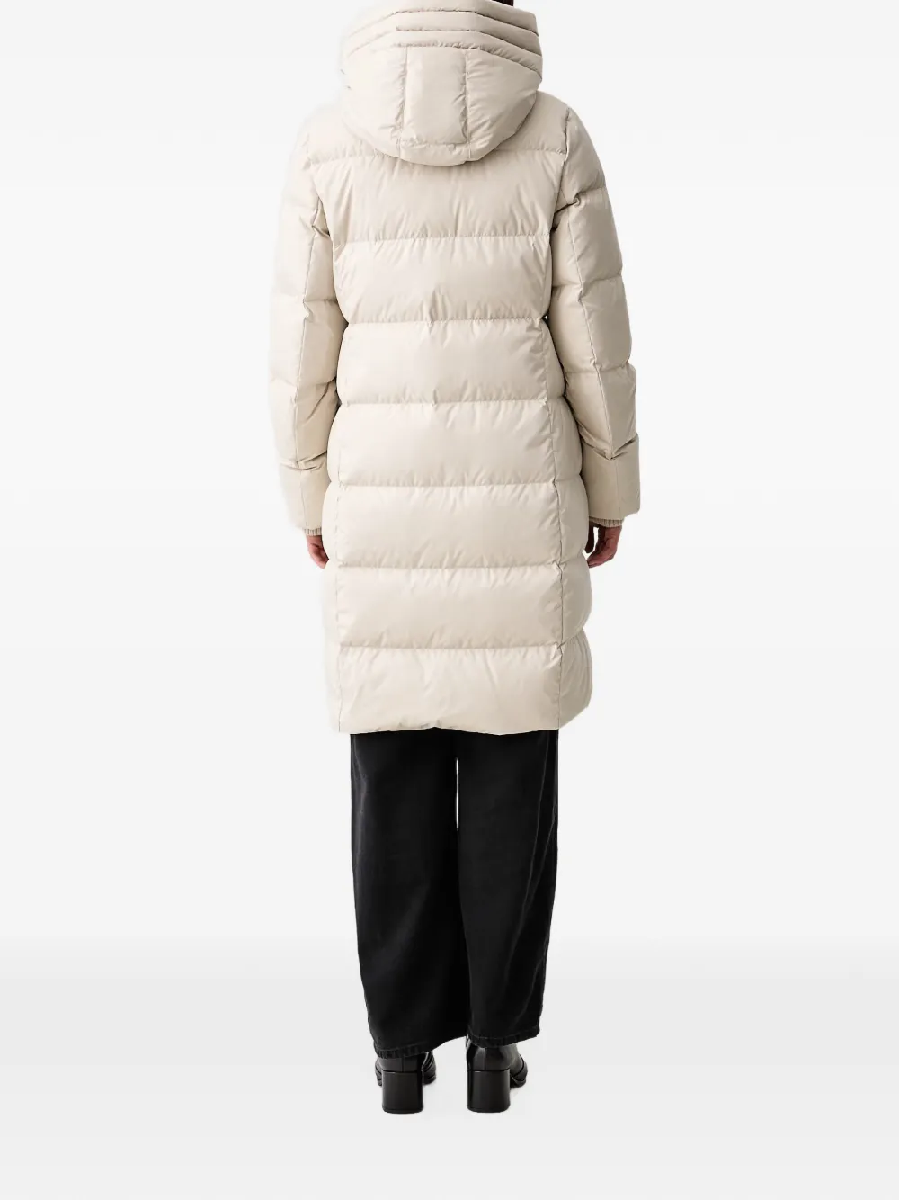 Marc O'Polo quilted-down hooded coat Wit