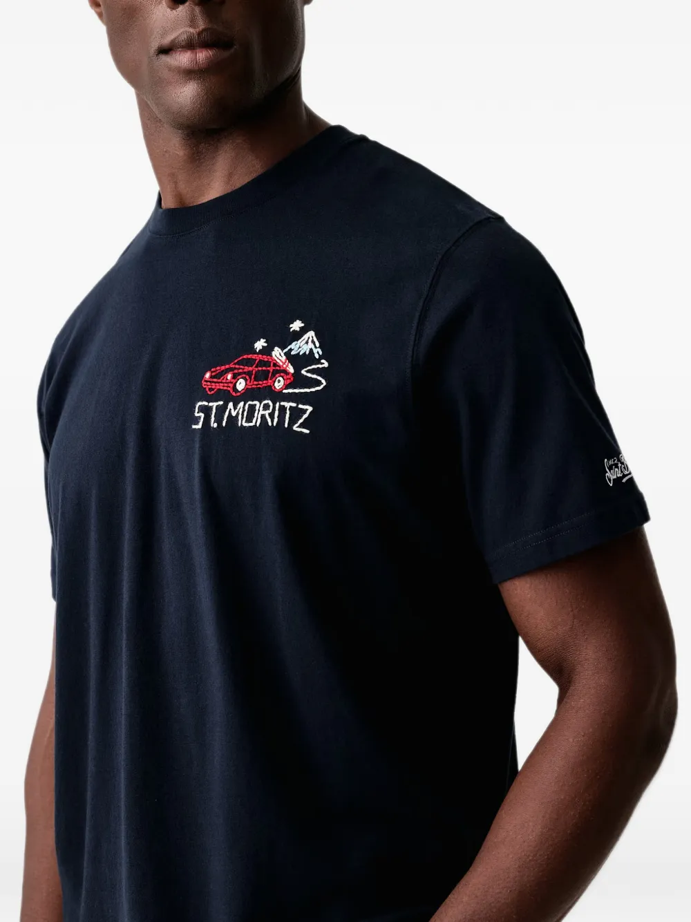 MC2 Saint Barth Arnott Warm organic cotton T-shirt Blauw