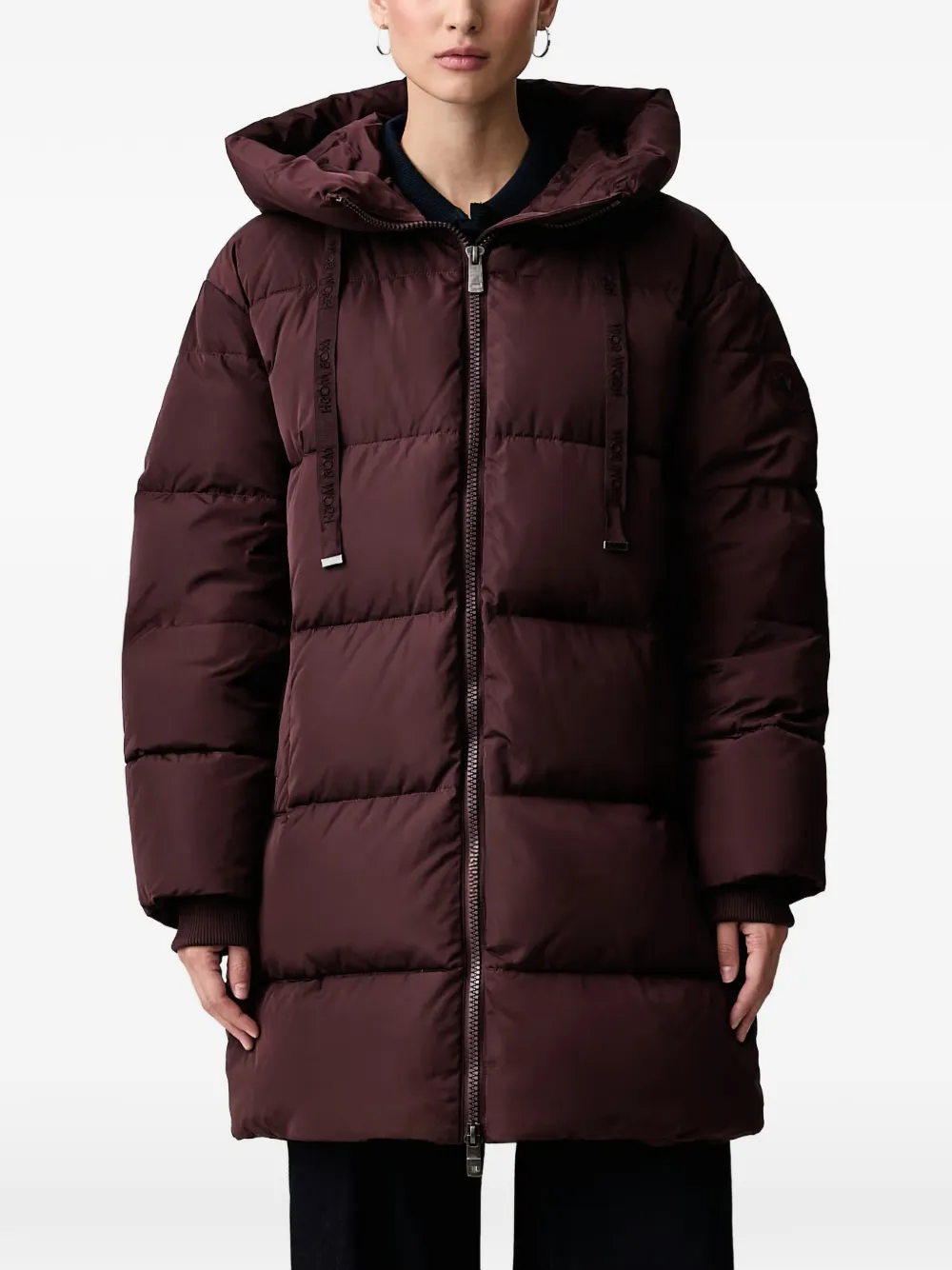 Mos Mosh hooded padded coat - Rouge