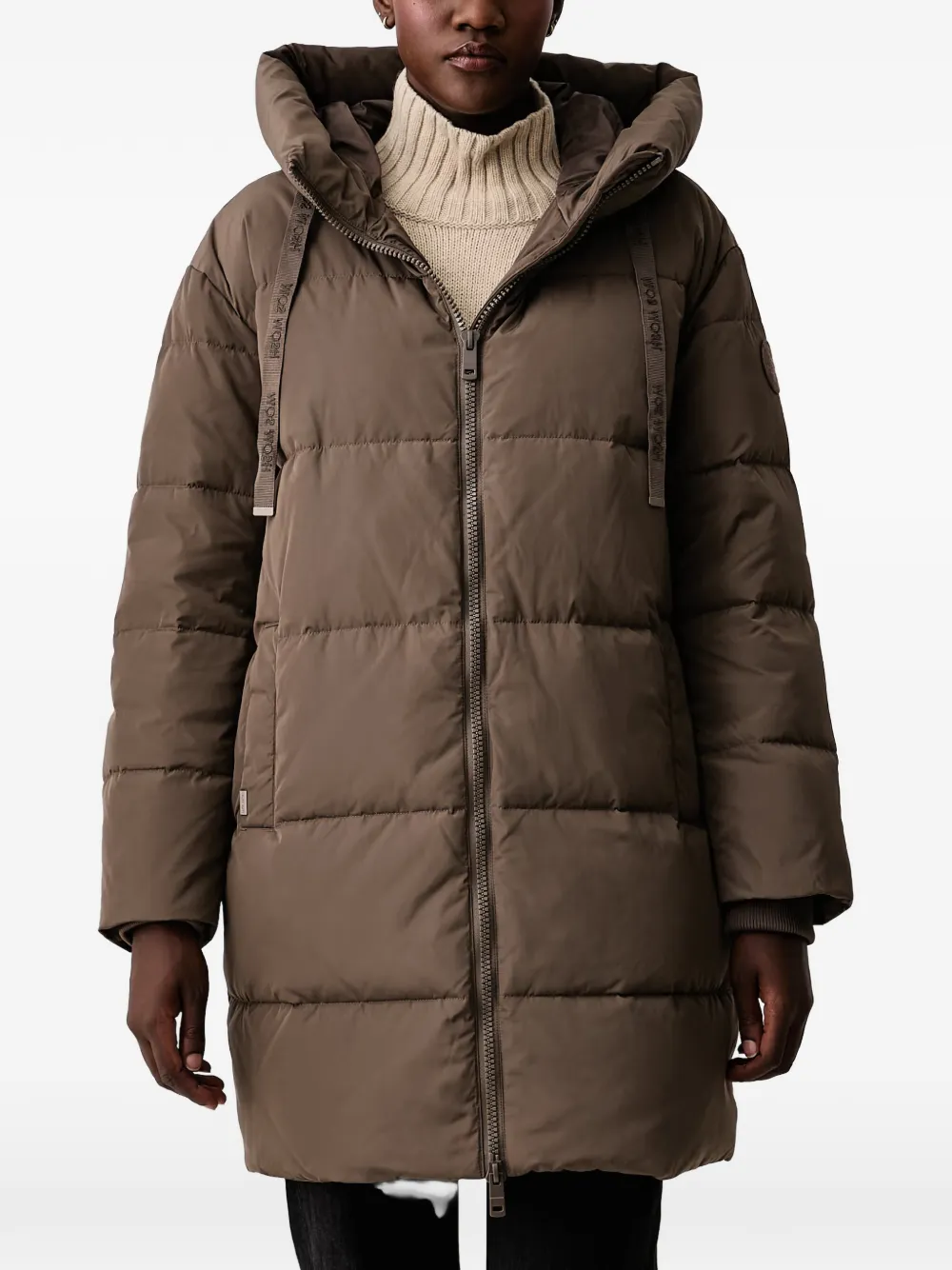 Mos Mosh MMNova Avon quilted hooded puffer coat - Marron