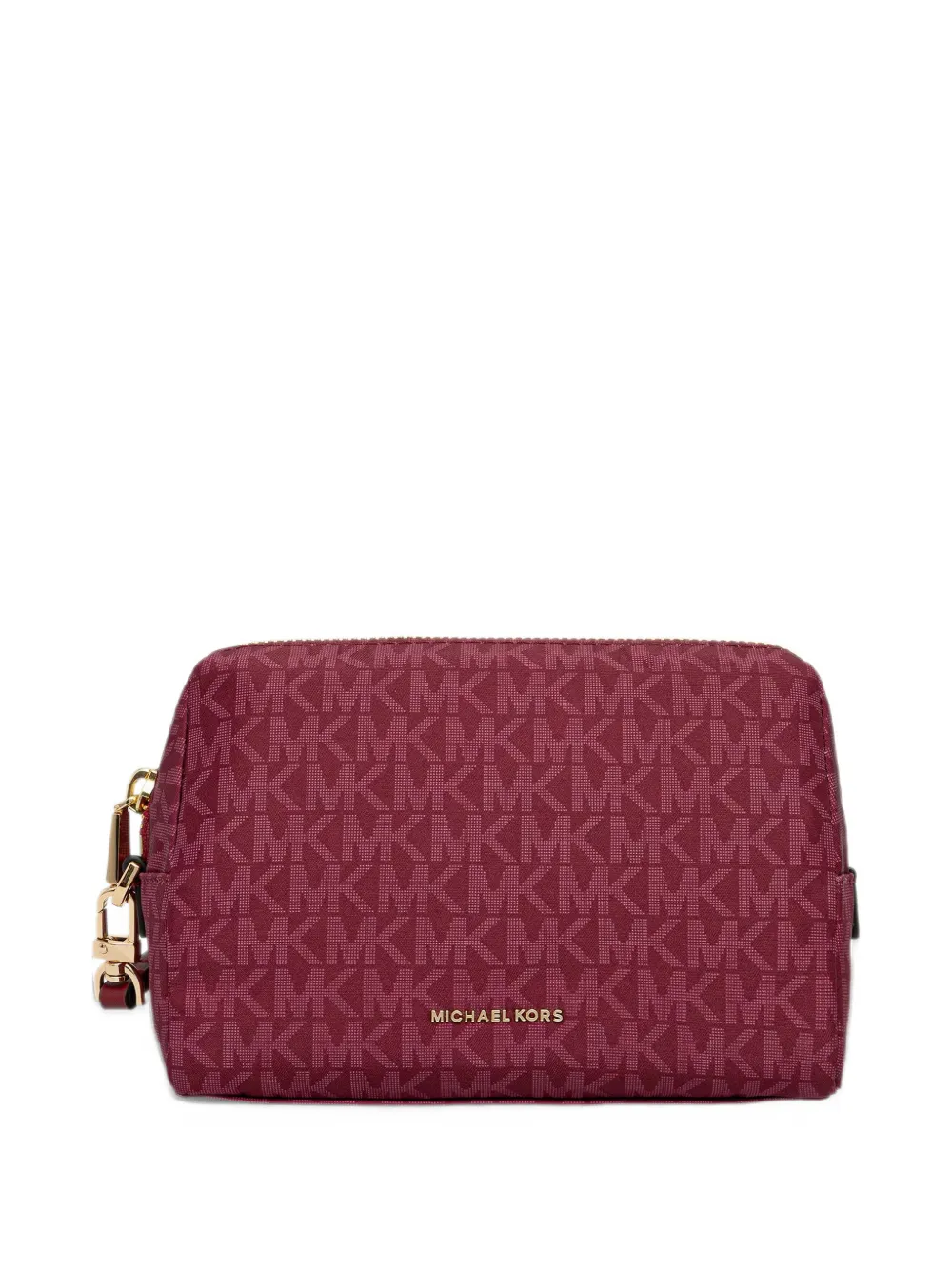 Michael Michael Kors monogram-print make up bag - Rosso