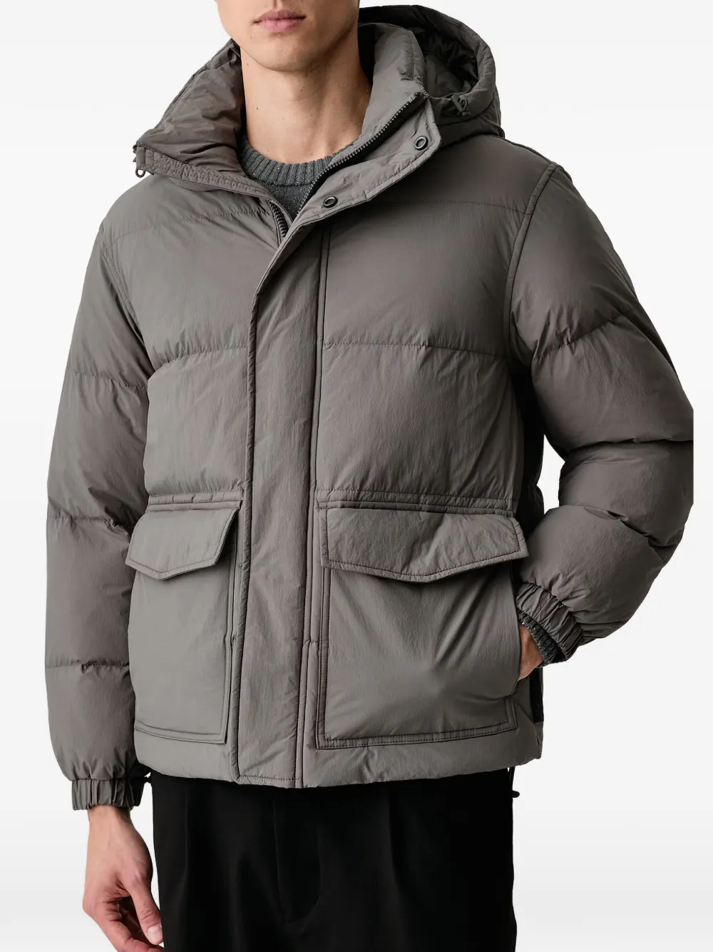 Marc O'Polo hooded padded jacket Groen