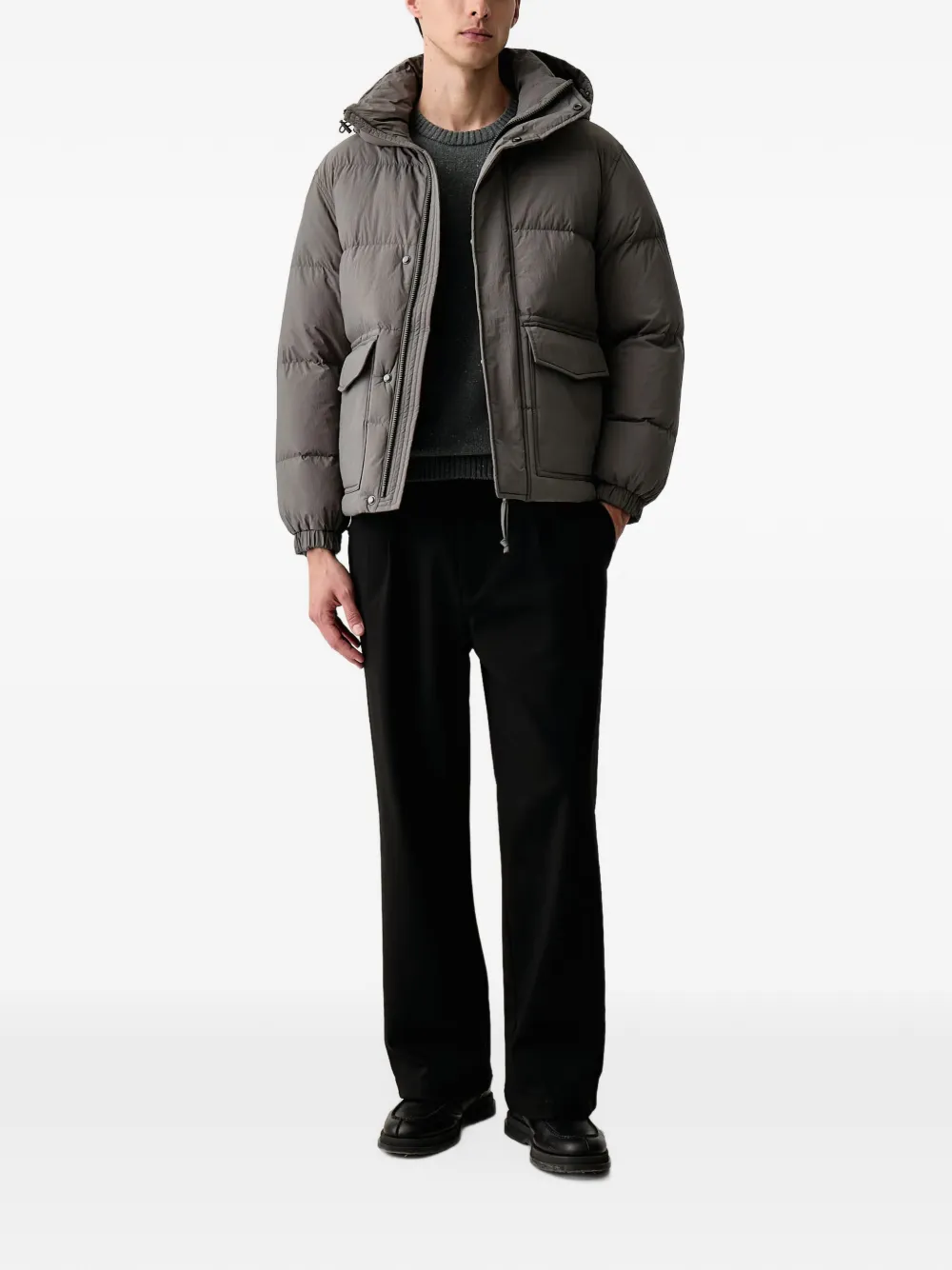 Marc O'Polo hooded padded jacket Groen