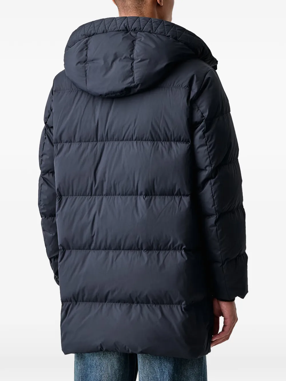 Marc O'Polo padded hooded jacket Blauw