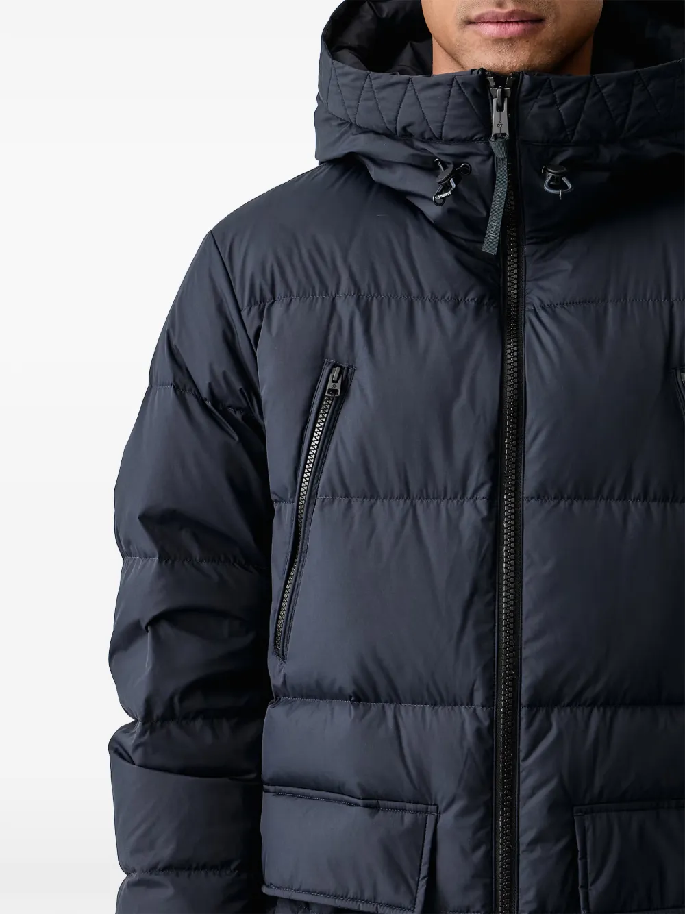 Marc O'Polo padded hooded jacket Blauw