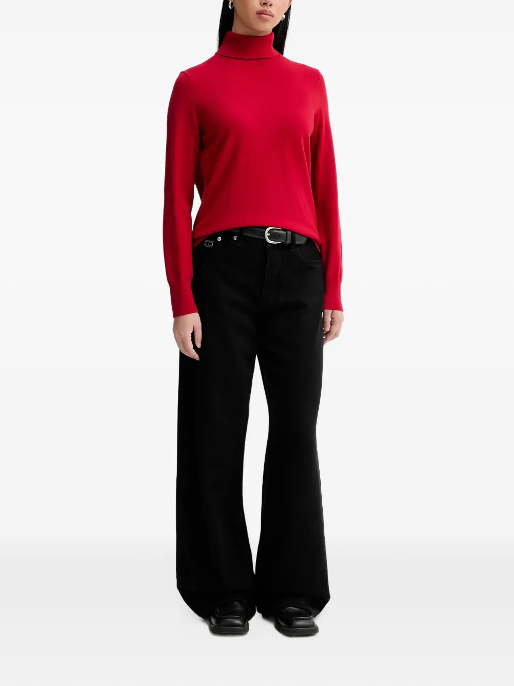 Marc O'Polo roll-neck sweater Rood