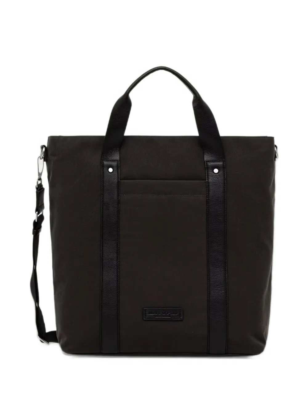 Marc O'Polo large Mari leather-trim tote bag Bruin