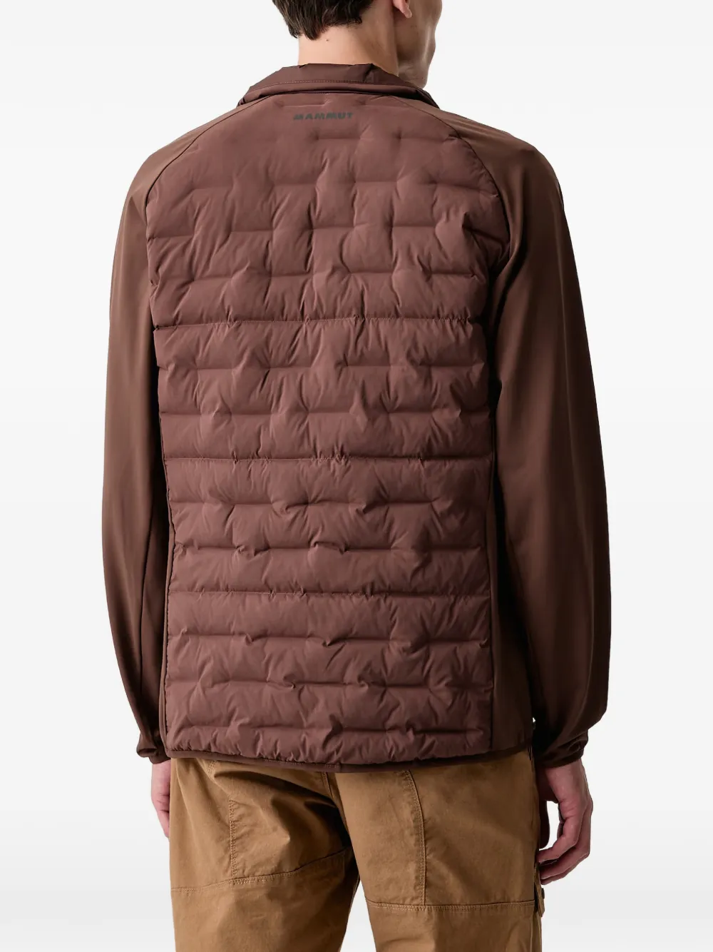 Mammut Sender gewatteerd trainingsjack Bruin
