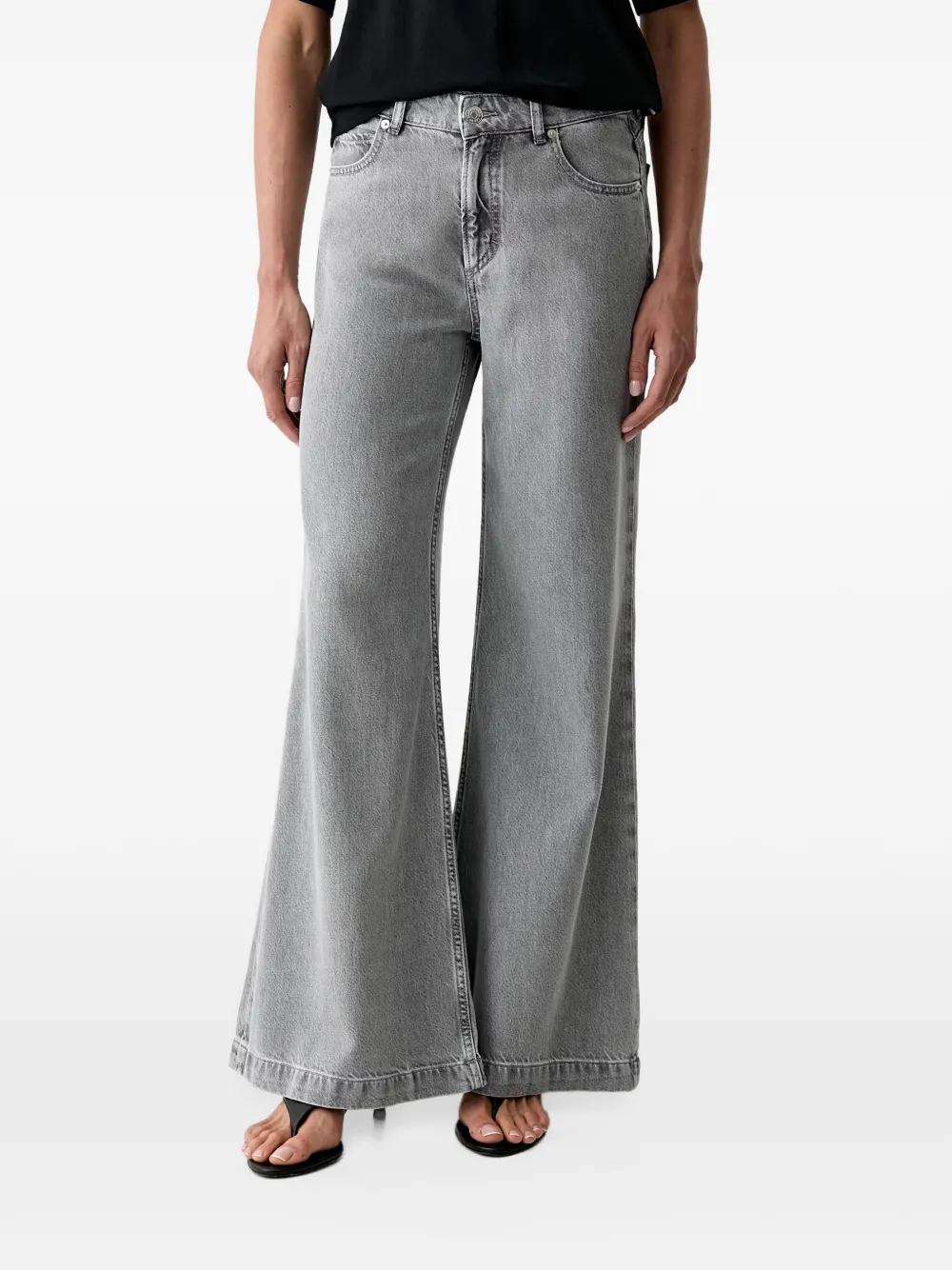 Marc O'Polo Fjona flared jeans - Grigio