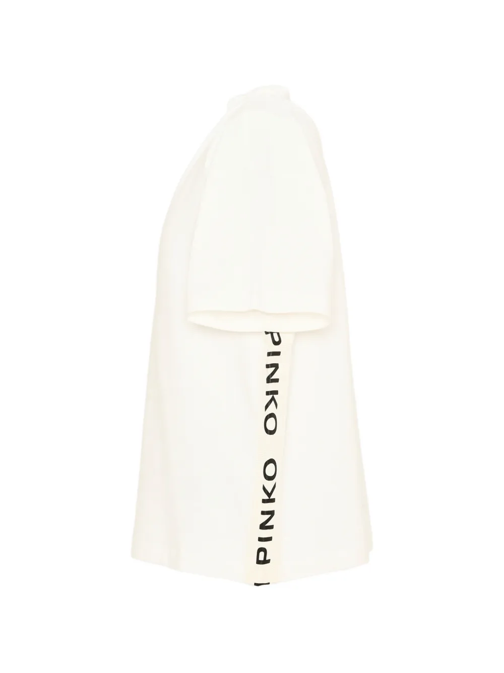 Pinko Kids T-shirt met logoband Beige