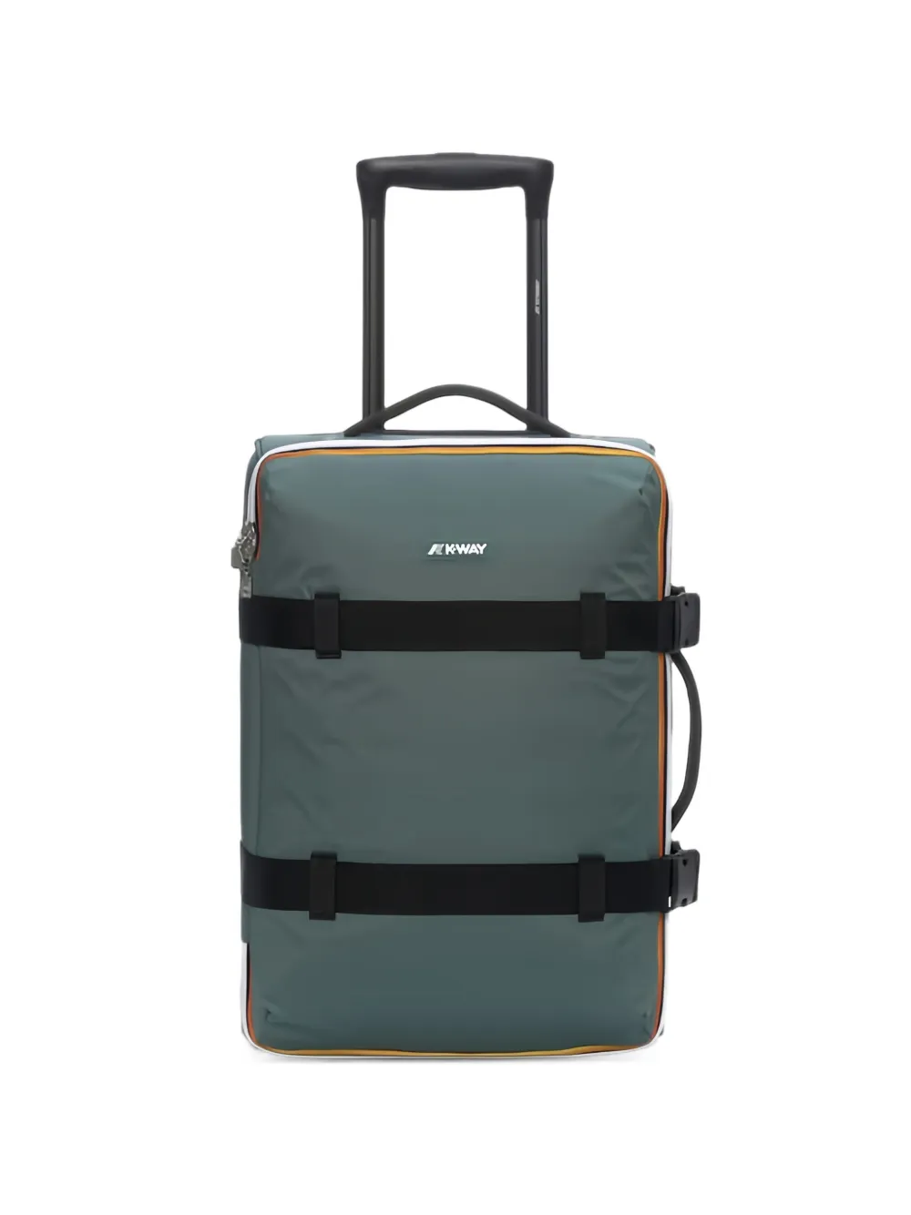 K-Way S Blossac logo-patch buckle-strap suitcase - Grigio
