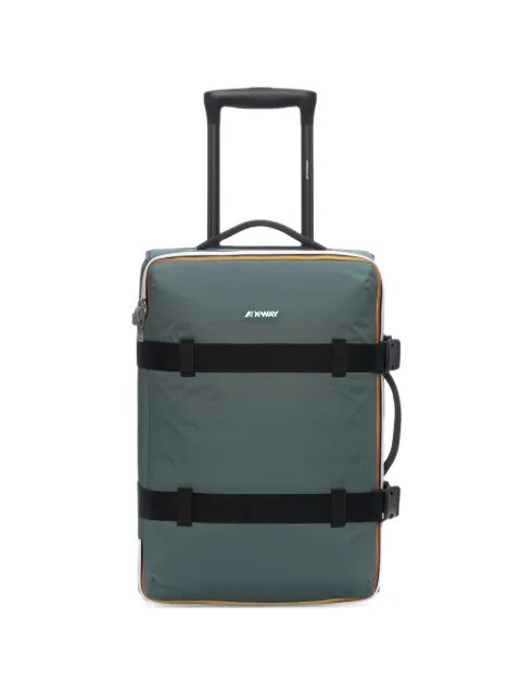 K-Way S Blossac logo-patch buckle-strap suitcase