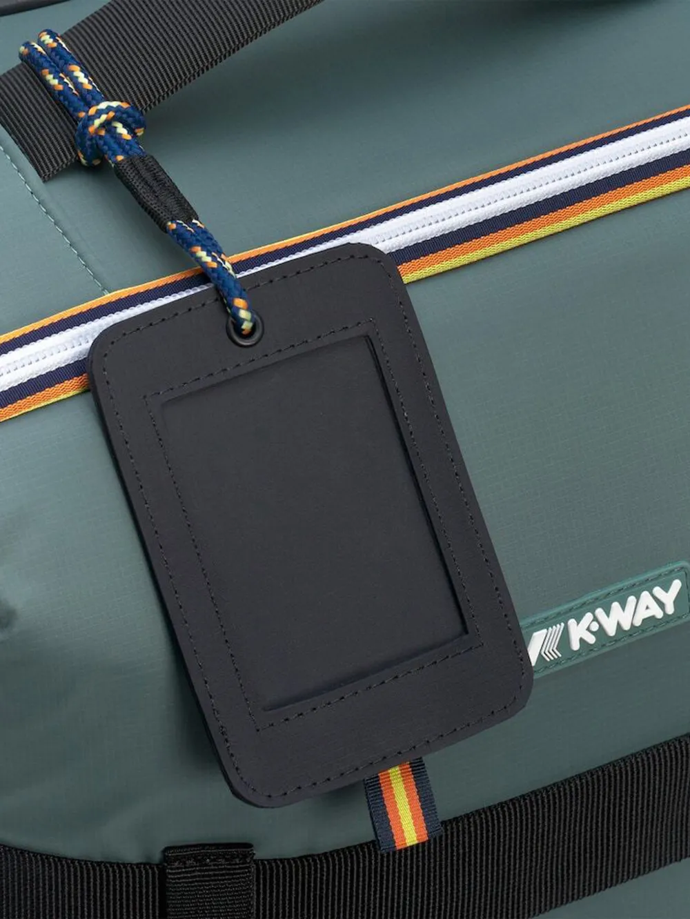 K-Way S Blossac logo-patch buckle-strap suitcase Grijs