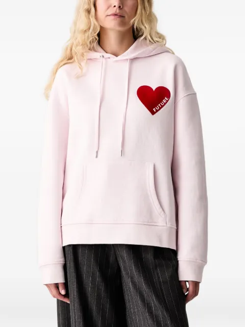 FROM FUTURE heart-patch hoodie
