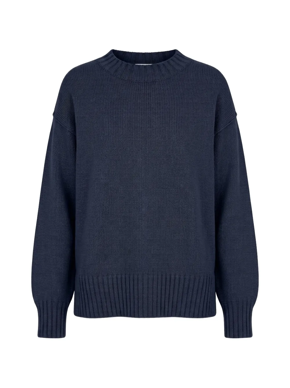 Drumohr ribbed-knit crew-neck sweater Blauw