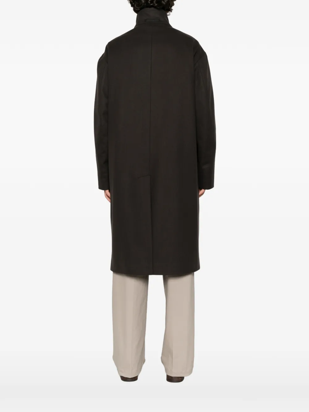 Hevo Savelletri button-up coat Bruin