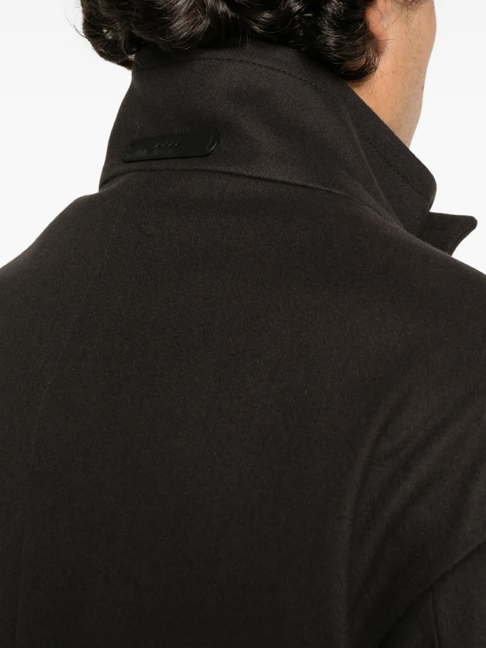 Hevo Savelletri button-up coat Bruin