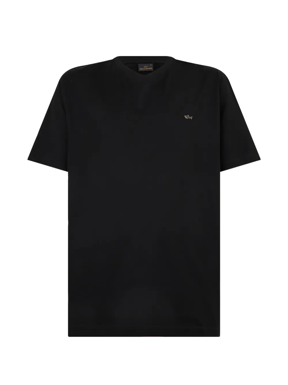 Paul & Shark logo-plaque short-sleeve T-shirt Zwart