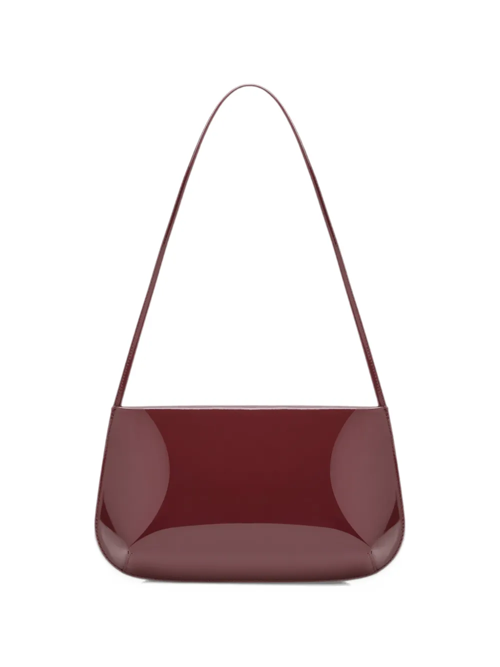 FANE Bra patent-leather shoulder bag - Rosso