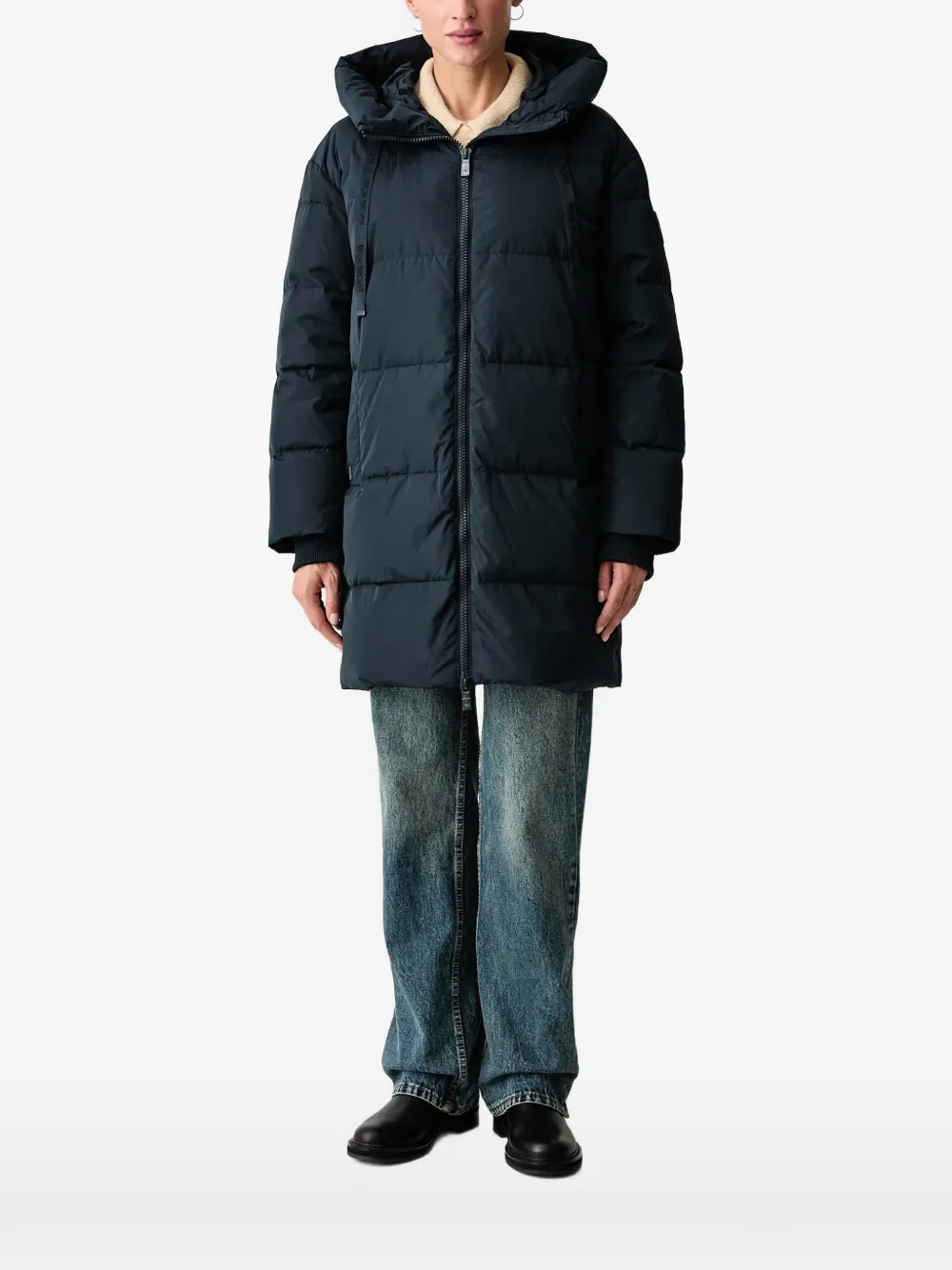 Mos Mosh Nova quilted hooded coat - Bleu