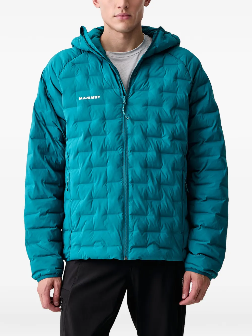 Mammut quilted hooded jacket Blauw